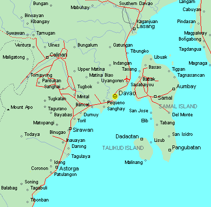 ...Map of Davao...